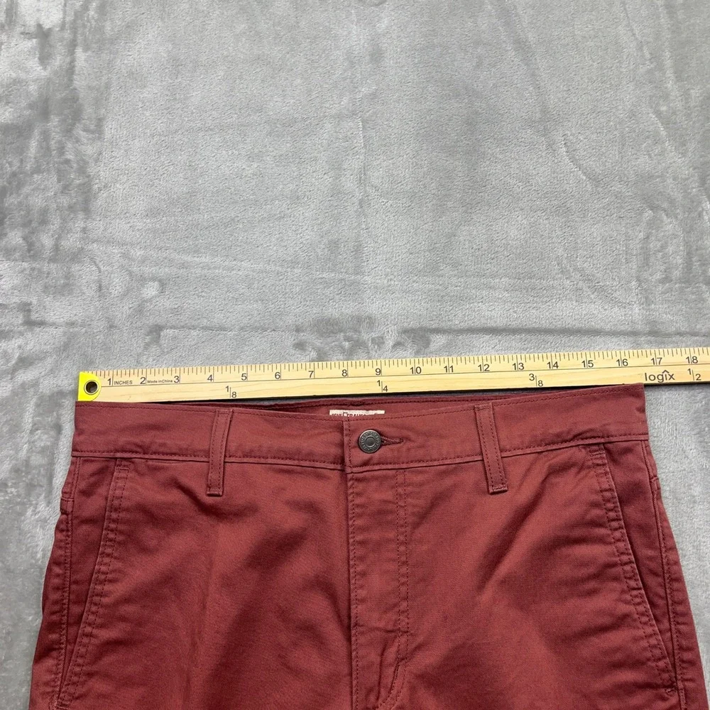 Levi's‎ Hybrid Trouser Pants Men's Brick Red Casual Everyday Comfort Boho Sz 32